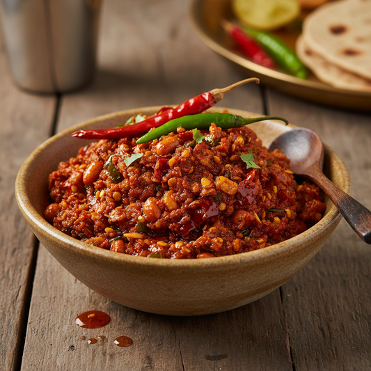 Artisanal Red Kolhapuri Thecha