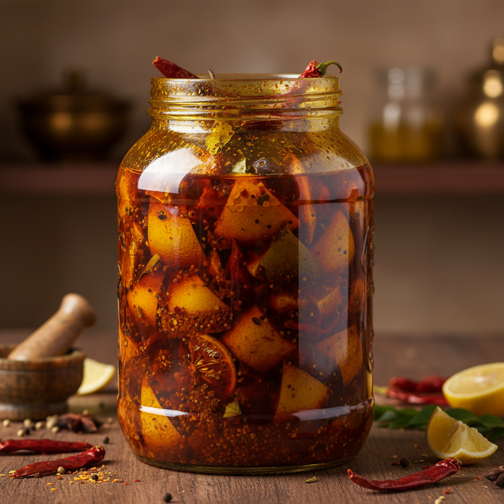 Artisanal Spicy Lemon Pickle
