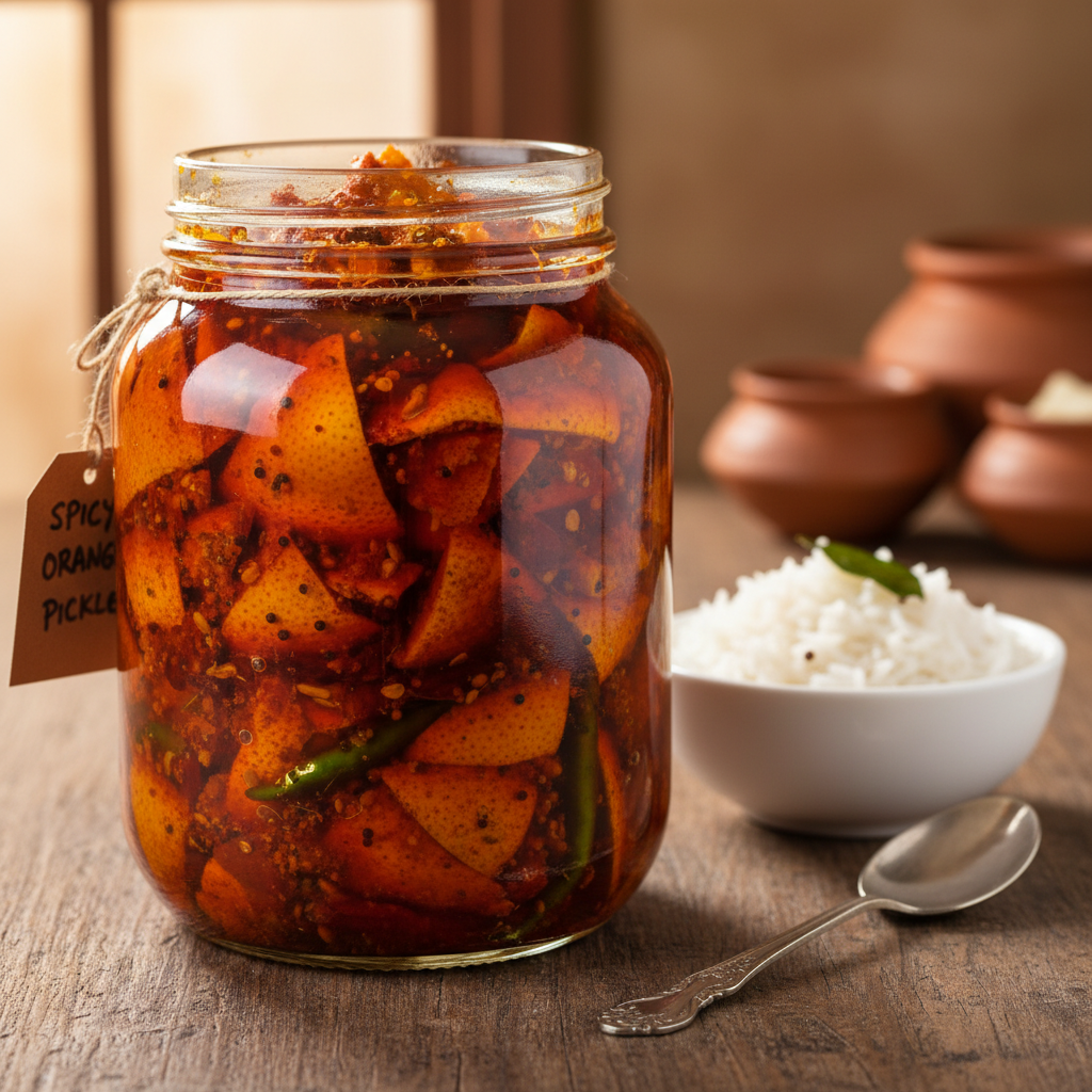 Artisanal Orange Peel Pickle
