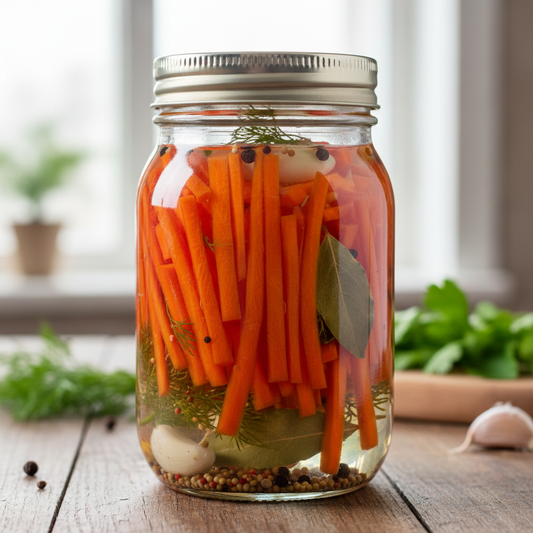 Artisanal Brined Carrot Juliennes with Selected Herbs