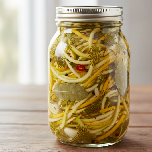 Artisanal Brined Yellow Zucchini Sticks